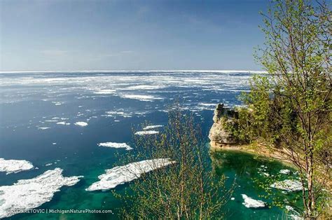 Ice Still On Lake Superior 52614 Pictured Rocks National Lakeshore