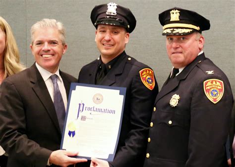 Officer Weiner of the 5th Precinct recognized for DWI arrests - Greater