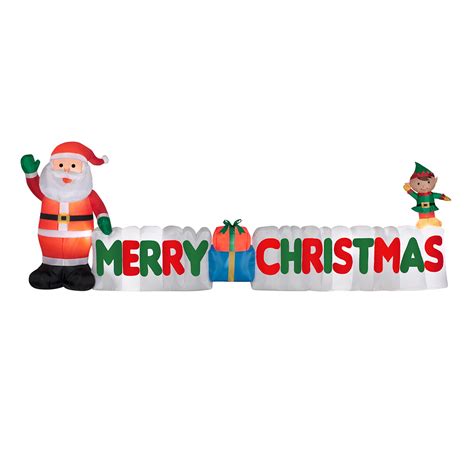 12 Ft Inflatable Merry Christmas Sign