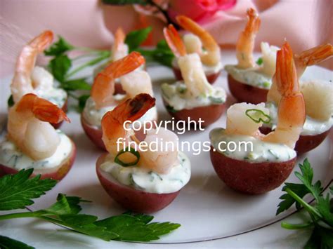 As a snack or an appetizer, there's nothing quite as light, restorative, and fun as a sampling of italian small bites. Red Potato Shrimp Appetizer - Fine Dining Recipe, How To ...
