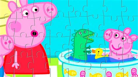 Peppa Pig Puzzle Games For Kids Rompecabezas De Peppa Pig Youtube