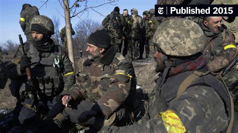 ukrainian soldiers retreat from eastern town raises doubt for truce the new york times