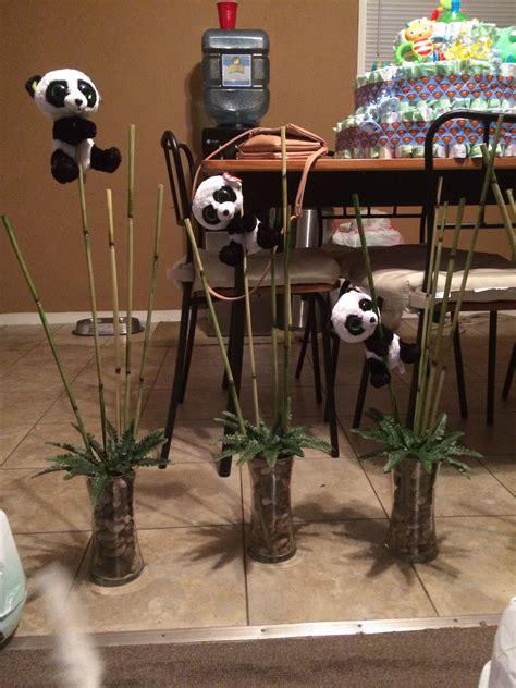 Panda Themed Centerpieces Baby Showers De Pandas Fiesta De Panda