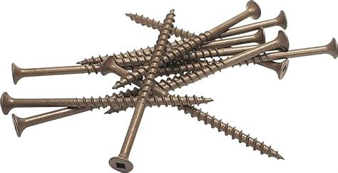 8 X 3 Deck Screws Square Drive Bugle Head Brown Ruspert