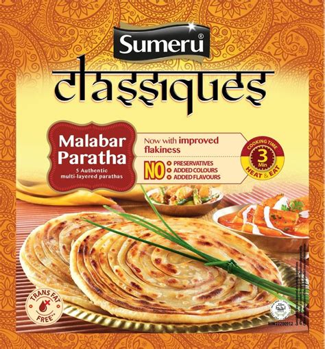 Sumeru Ready Mixes And Meals Frozen Malabar Paratha Packaging Type