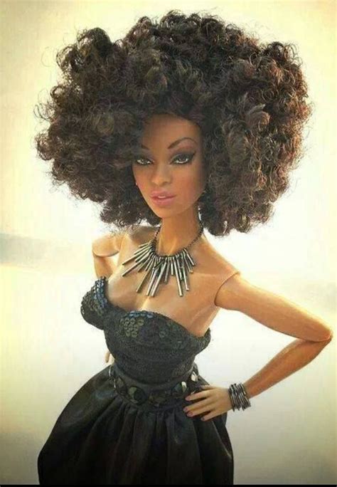 Black Barbie Afro Natural Hair Doll Natural Hair Styles Hair Inspiration