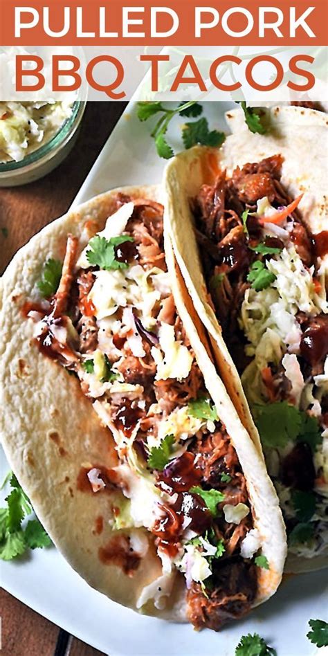 Canned green enchilada sauce 20 mins 8 servings BBQ Pulled Pork Tacos make a quick and easy dinner when ...