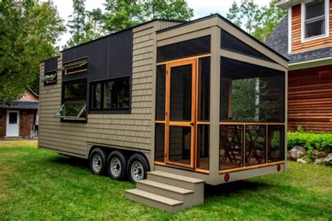 After all, you can't build a tiny house much bigger wider or longer than the actual trailer it sits on. Amazing, 25 foot tiny house on wheels with screened in ...