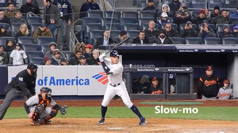 Aaron Judge Homerun Swing Slow Mo Hd Youtube