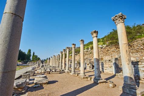 Ephesus Ancient Greek Ruins In Turkey Stock Photo Image Of Turkey