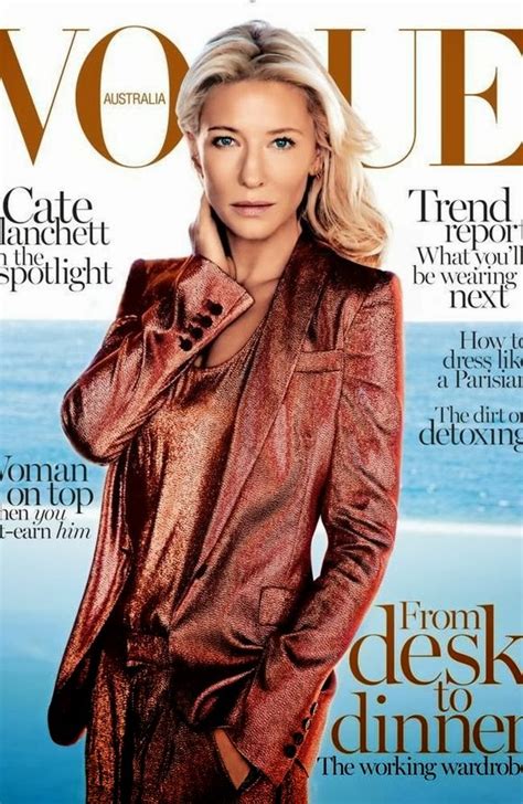 Magazines The Charmer Pages Cate Blanchett Covers For Vogue