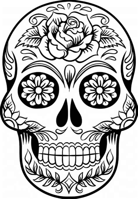 Print And Download Sugar Skull Coloring Pages To Have Scary But