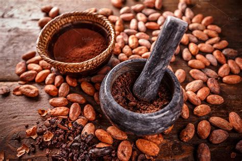 Crushed Cacao Beans High Quality Food Images ~ Creative Market