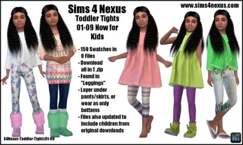 Toddler Tights Kids Conversions By Samanthagump At Sims 4 Nexus Sims