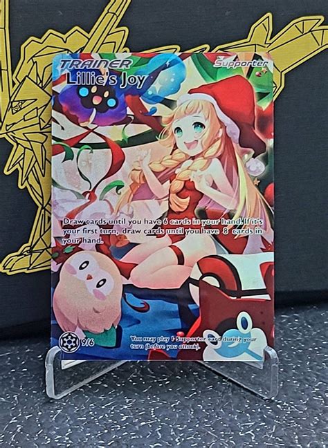 Custom Fan Made Orica Pokemon Card Lillie S Joy Full Art Etsy Uk