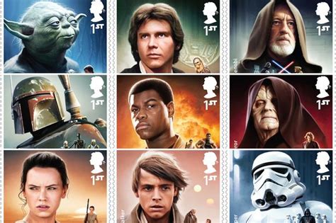 Star Wars Stamps Released By Royal Mail To Mark Release Of New Film A
