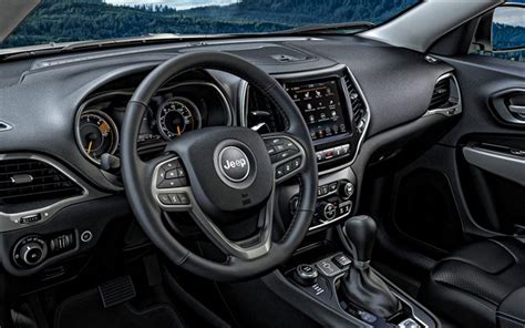 Download Wallpapers 2020 Jeep Cherokee Interior Inside View Front