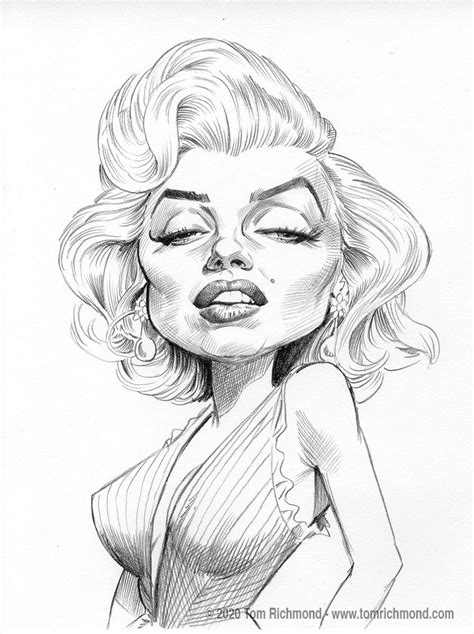 Sketch Othe Week Marilyn Monroe Caricature Sketch Caricature