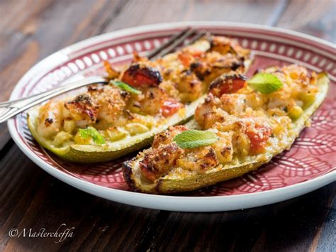 Merluzzo al vapore con olive verdi e. Zucchine ripiene di seppie al forno, ricetta leggera e ...
