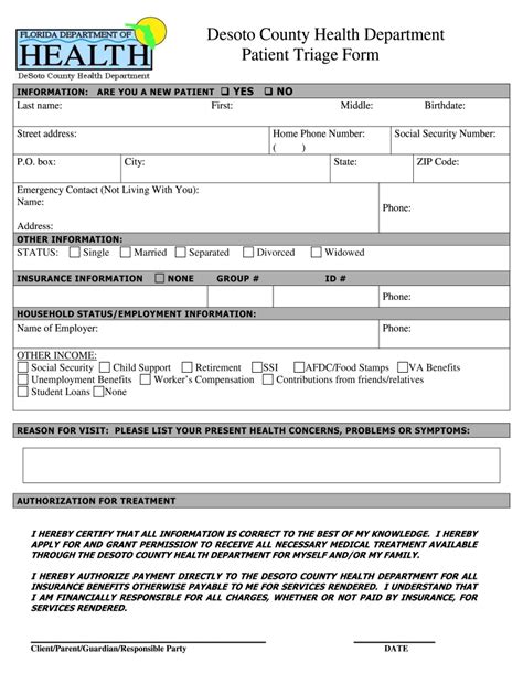 Triage Form Pdf Fill Out And Sign Online Dochub
