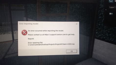 Hey Does Anyone Know How To Solve Re Import Model Error In Lumion 11