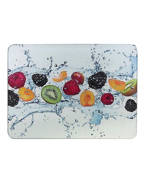 Glass Worktop Saver Fruits Pack Of 2 Work Tops Glass Colours