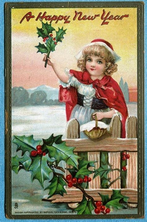 Cute And Beautiful Vintage New Years Postcards ~ Vintage