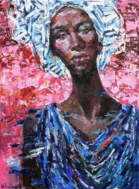 Buy African Woman Portrait Painting Original Oil Painting Oil