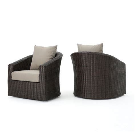 Outdoor furniture from the leading south florida furniture store. Red Barrel Studio Dierdre Outdoor Wicker Swivel Club Patio ...