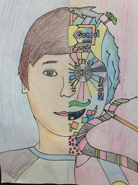 Pin By Mary Ann Hinrichs On Self Portrait 7th Grade Art Expressive