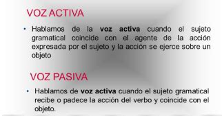La voz activa y pasiva. CONTROLA TU LENGUA: Repaso de la voz pasiva