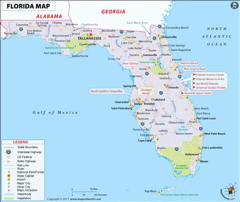 Map Of Florida Counties And Cities Printable Maps