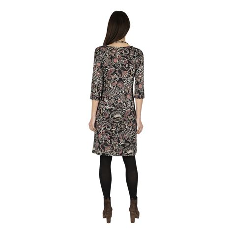 Robe femme automne pas chère manches 3 4 Rosalie