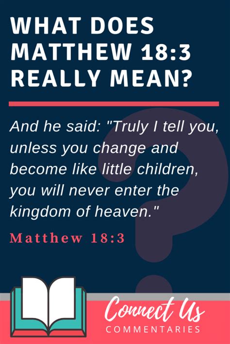 Matthew 183 Meaning Of Verse And Simple Commentary Connectus