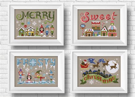 Wall hangings, pillows, toys and placemats are just a few of the many projects you can make with free cross stitch patterns. It's a sweet wor(l)d - Christmas theme - 3 + 1 for free ...