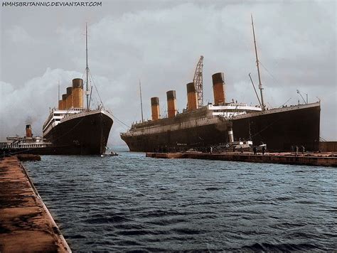 Rms Olympic Rms Titanic Hmhs Britannic Titanic Rms Titanic Model Ships