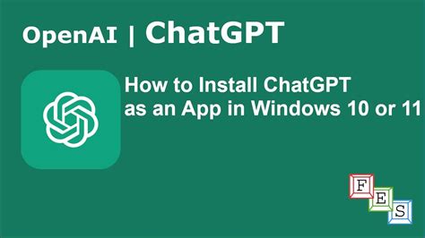 How To Install Chatgpt As An App In Windows 10 Or 11 Youtube