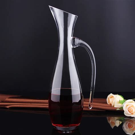 Whimsy Handmade Crystal Red Wine Pourer Glass 1200ml Decanter Brandy