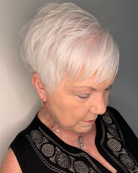 Layers throughout your whole head will lighten things up for weightless chop thin strands into a piecey shag for an edgy update. The Best Hairstyles and Haircuts for Women Over 70 in 2020 | Thin hair haircuts, Cool hairstyles ...