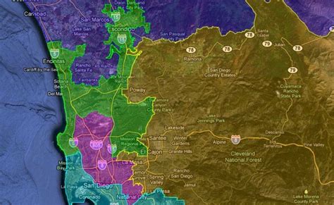 District Map San Diego County Board Of Supervisors Kpbs Public Media