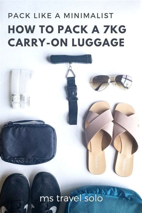 Pack Like A Minimalist How To Pack 7kg Carry On Luggage In 2020