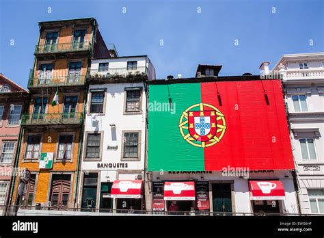 Huge Portugal Flag In Support Of The Portugal Football Team At World