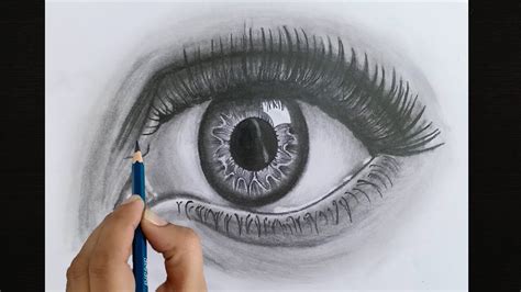 How To Draw Hyper Realistic Eye Easy And Step By Step Youtube