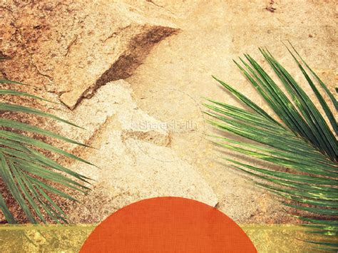Palm Sunday Sermon Powerpoint Template Easter Sunday Resurrection