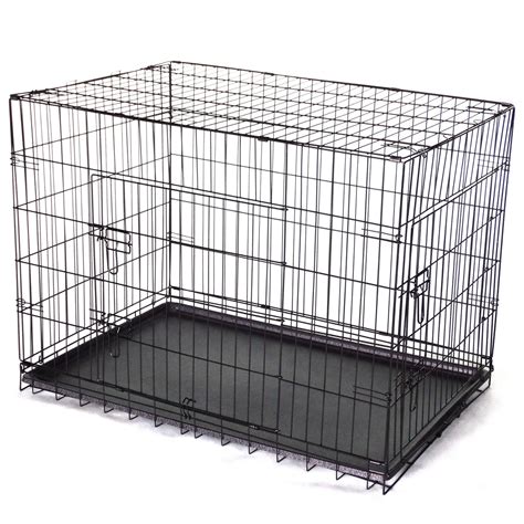 Yes4pets 36 Collapsible Metal Dog Cat Crate Cage Cat Carrier With Divider
