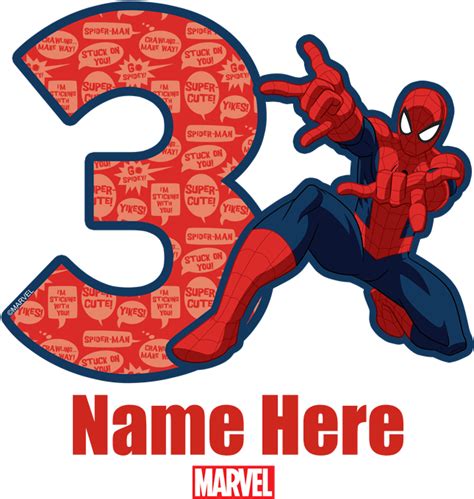 3 Rd Birthday Spiderman T Shirts , Png Download - Spider Man 5 Birthday
