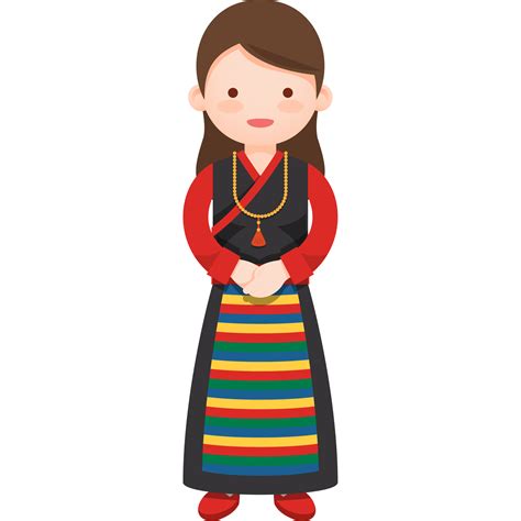 Girl In Nepal National Costume 24253357 PNG