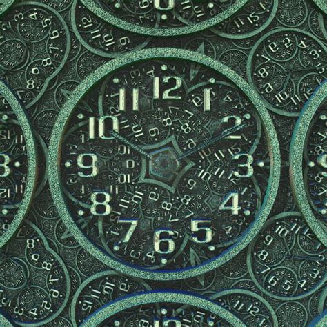 Clock Old Antique Green Free Image Download