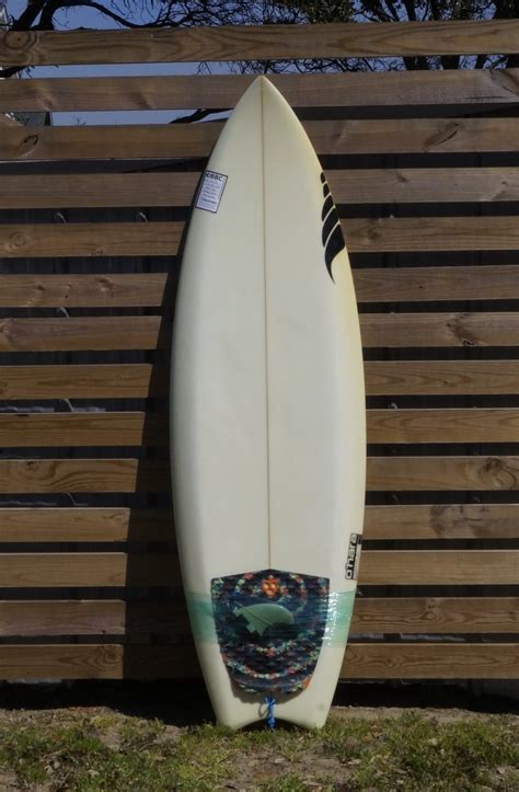Used Solid Moontail Quad Surfboard