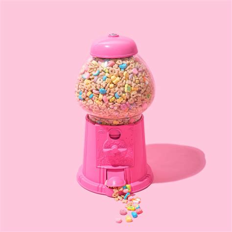 Retro Gumball Machine Everything Pink Pastel Aesthetic Lucky Charm Moodboard Wall Collage